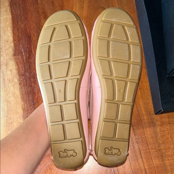 Coach Pink Flats with Suede Texture and Slip-On Design - Picture 2 of 6